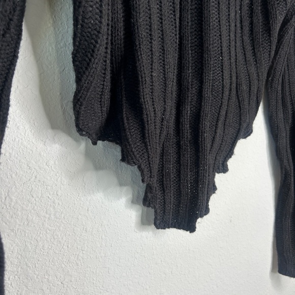 Almost Famous Black Ribbed Sweater - Picture 3 of 6
